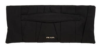 черный клатч Prada